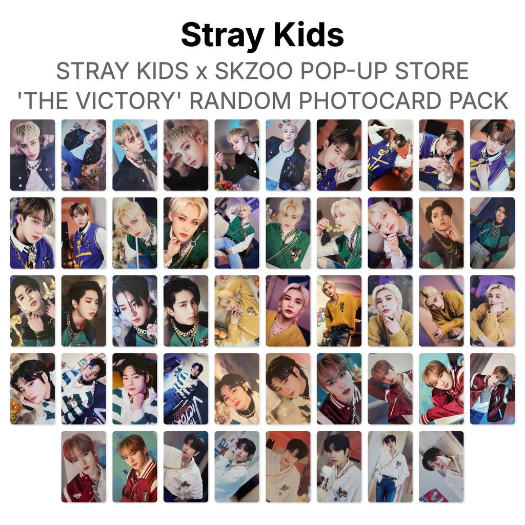 Stray Kids X SKZOO POP-UP STORE 'THE VICTORY' Случайный набор фотокарточек Официальная фотокарточка