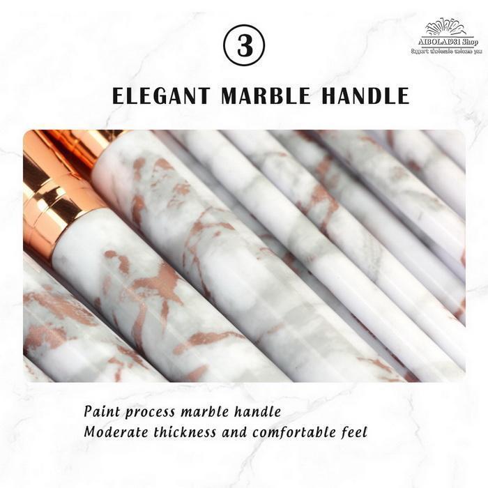 Makeup Brush Portable Marble 10 Makeup Brush Set Full Blush Brush Beauty Tools Eye Shadow Brush Set Brush
