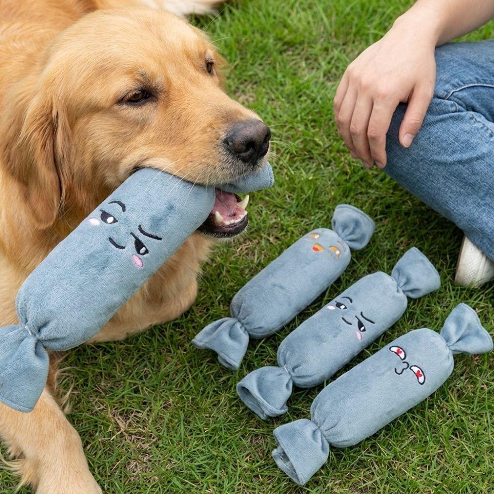 Soft Plush Squeaky Puppy Toy Chew-Resistant Pet Training Toy Dog Plush Chew Toy Relieve Boredom