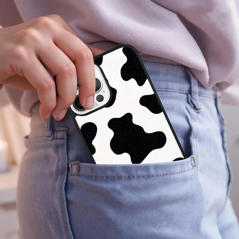 Dalmatian Cow zebra texture Phone Case For iPhone 17 Air 15 16e 14 13 Pro Max Coque 12 11 Pro Max PLUS cover