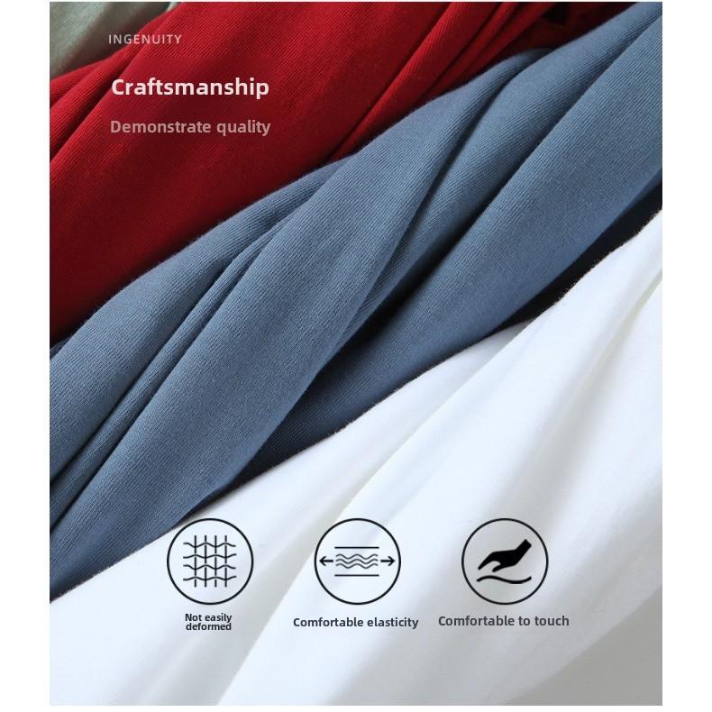 GMXIA Футболка с длинным рукавом на весну и осень, трендовая одежда с принтом и круглым вырезом, белая повседневная футболка с длинным рукавом, свободная основа