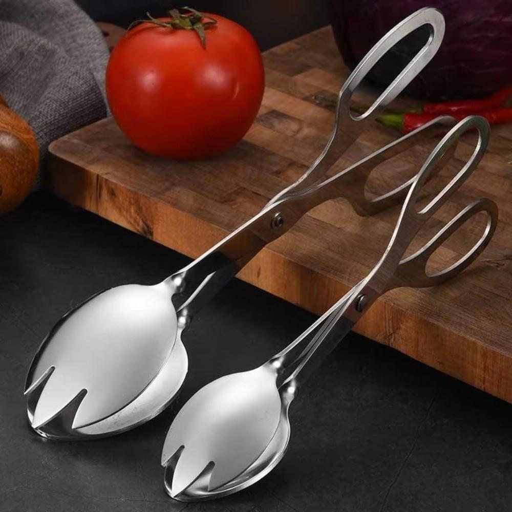 Stainless Steel Buffet Tongs Cake Bread Sandwich Steak Clamp Gifts Cooking Salad Tongs Pliers