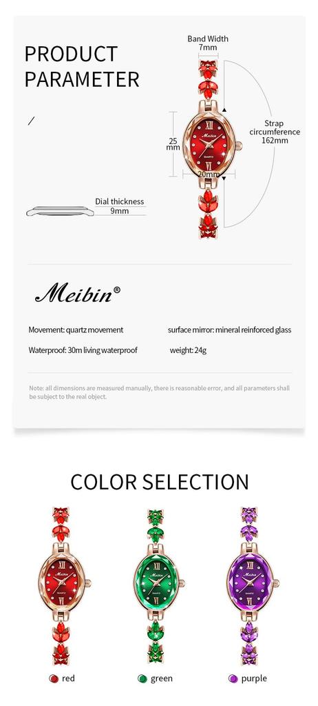 Хрустальный браслет Кварц Простой Идеальный Маленький Браслет Фиолетовые Женские Часы, Милые, Стильные, Водонепроницаемые, Механизм, Дизайн, Высококачественные, Подарок, Часы,