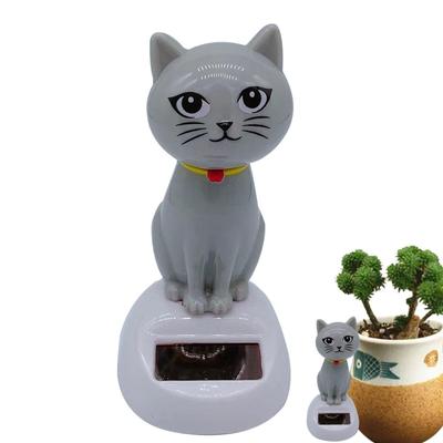 Солнечная танцующая игрушка Милый качающийся кот на солнечной батарее Украшение на приборную панель Анимированный качающийся кот Декор для подарка на день рождения Праздничный подарок