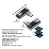 1 шт. 90-градусный USB-адаптер C для цифрового дисплея, адаптер типа C Pd 140 Вт, разъем USB-C «папа-мама»