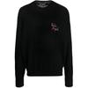 PALM ANGELS Logo Intarsia Crewneck Jumper Men's PMHE007F22KNI0021032