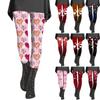 Женские брюки с принтом, эластичные мягкие хлопковые леггинсы, повседневная домашняя пижама