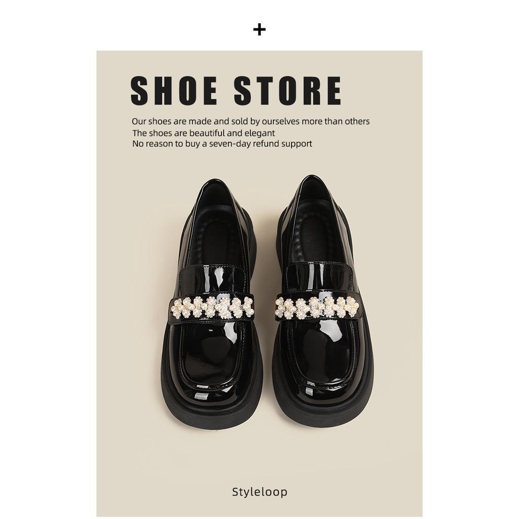 Nianfeng Student Fashion Trend Small Leather Shoes Casual Women's Shoes