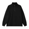 Stand Up Collar Half Zipper Fleece Sweatshirt Fashionable Casual Sports Top