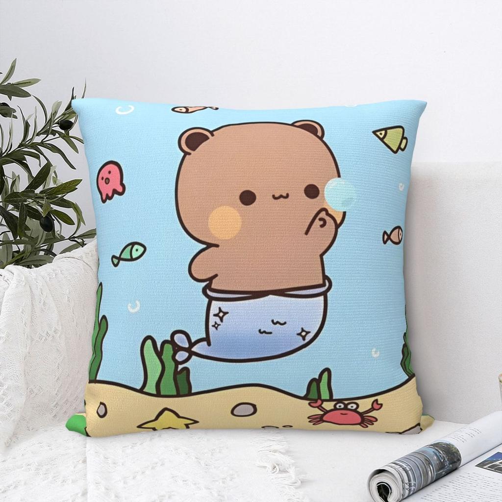 Kawaii Bubu Dudu Cartoon Pillowcases Merch Soft Cushion Cover Decor Pillow Case Cover Seat Multiple Sizes