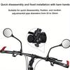 Bike Mirror Bike Handlebar Rearview Mirror Rotatable And Adjustable Wide Angle Rear View Shockproof Convex Mirror Universal