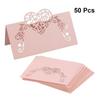 50PCS/Bag Heart Shaped Storage Card Wedding Business Card Wedding Banquet Dining Table Decoration Wedding Dress Decoration