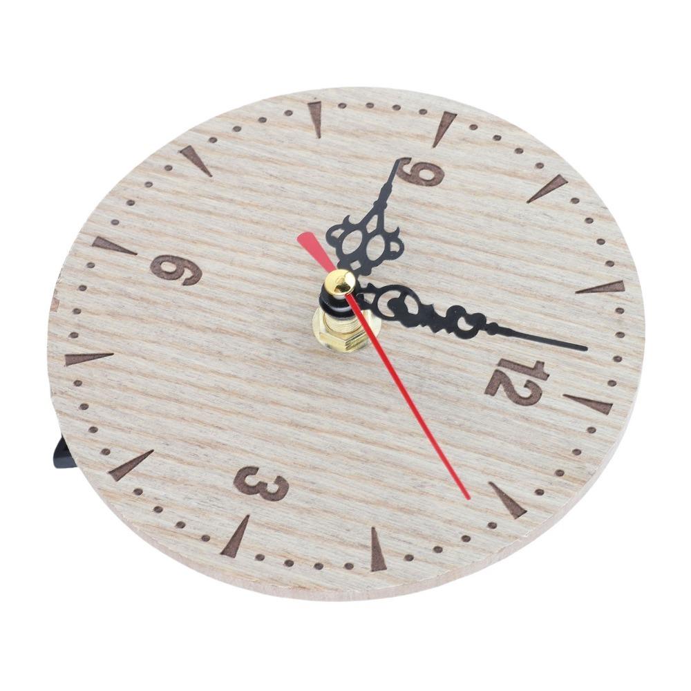 Wood Wall Clock Quiet Numerals Round Retro Clock Traditional Hanging Clock Office