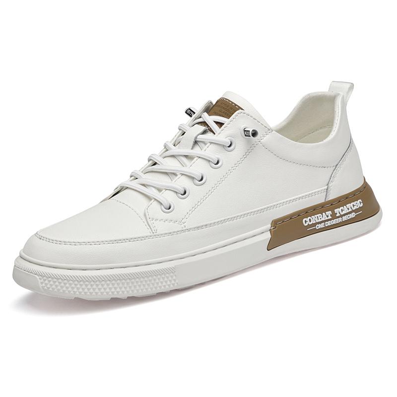 Модные мужские кроссовки из натуральной кожи, модная повседневная обувь, обувь для скейтборда для ежедневной носки, молодежные подростковые кроссовки, мужские кроссовки