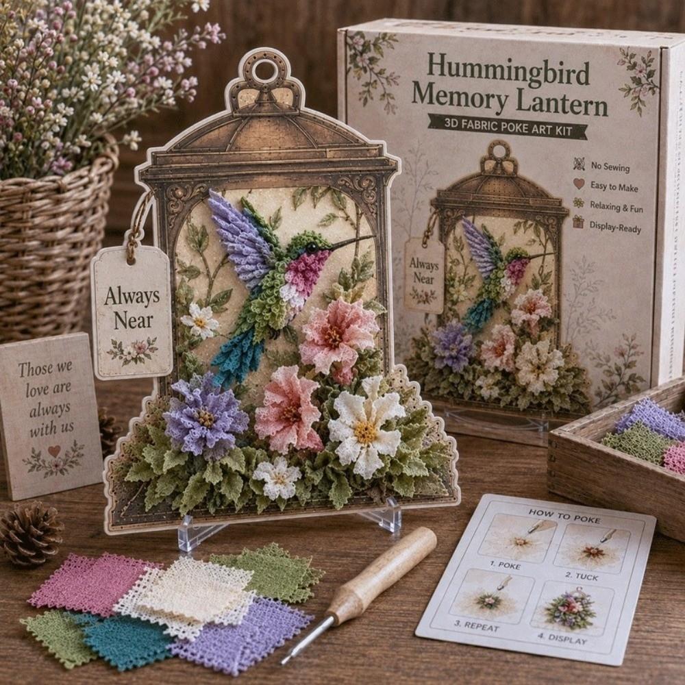 Easy Make Needle Craft Kit No Sewing 3D Textured Plaque Bird Ornament DIY  Handcrafted Gifting
