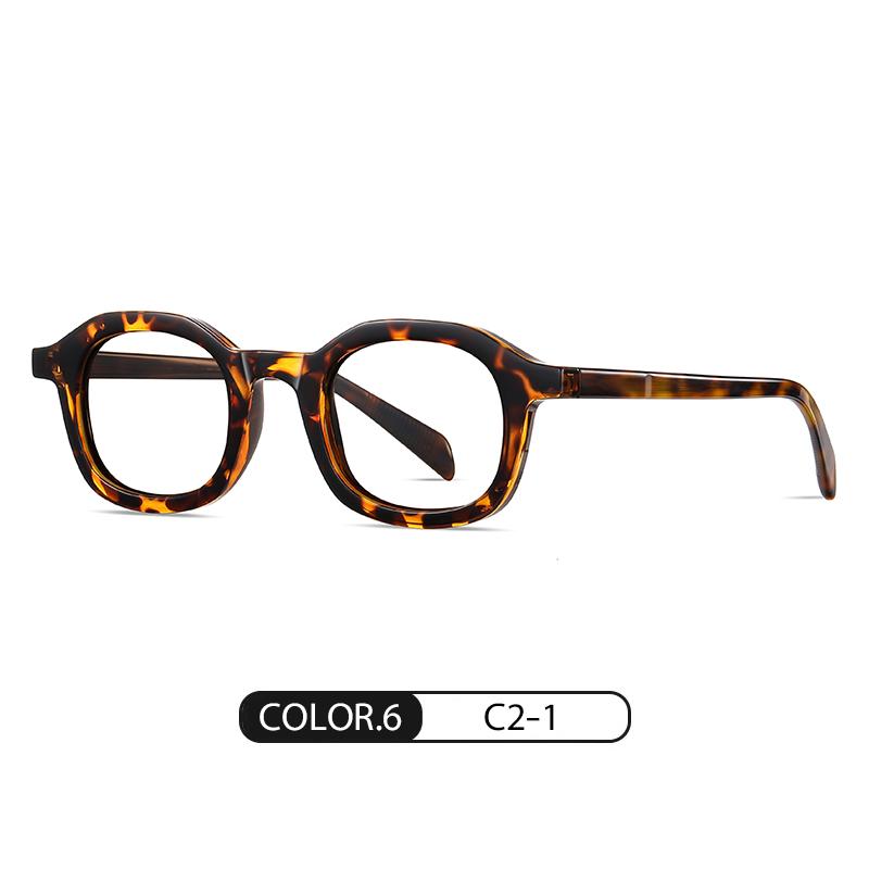 1pcs Fashion Trend Board Sunglasses Retro Polygon Anti Blue Light Glasses Stylish Design