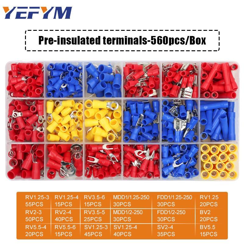YF-03C Insulated Carbon Steel Crimping Pliers Soft Grip Handle 20-10 AWG 0.5-6.0mm2 Auto Terminals Connectors for Hand Car Use