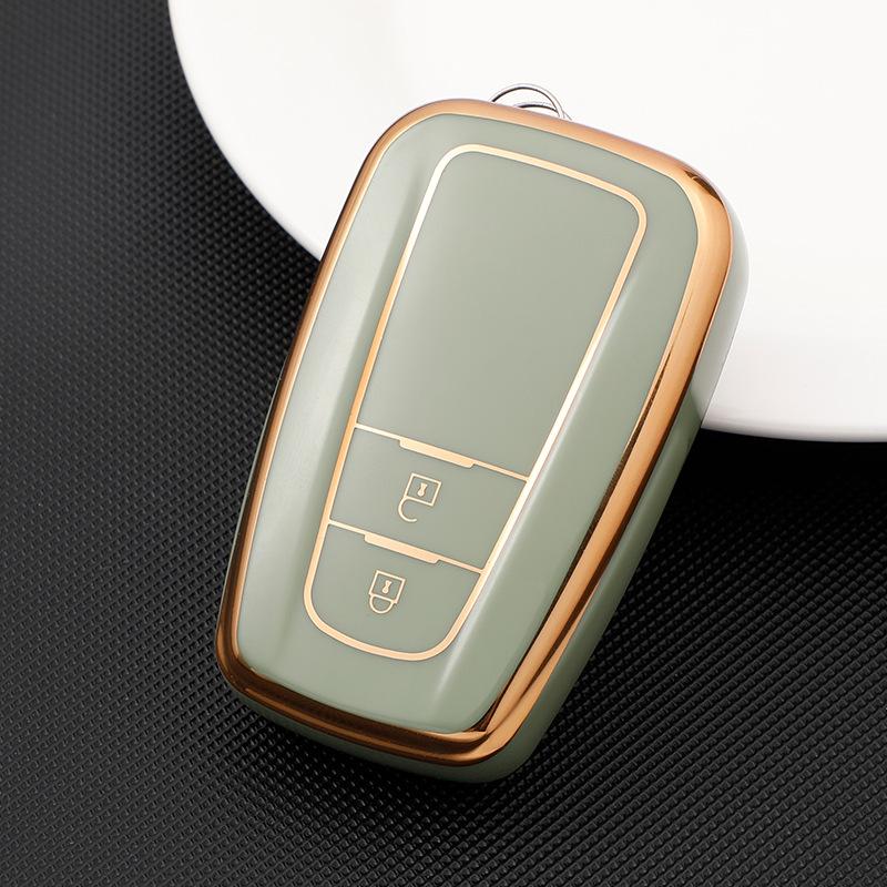 Waterproof Tpu Key Case Cover Bag Shell Holder for Toyota Prius Camry Corolla C-HR CHR RAV4 Prado 2018-2021 Key Protector Accessories
