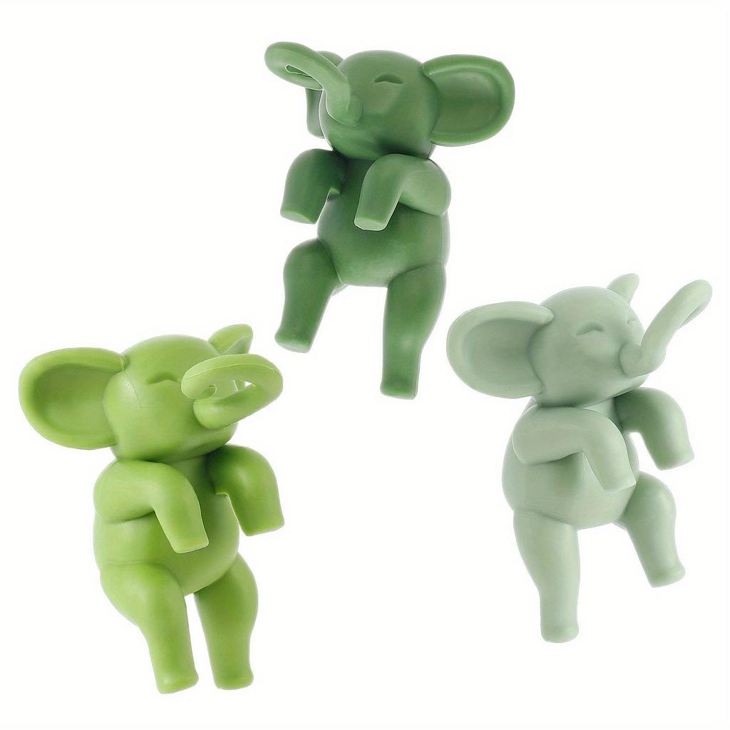3Pcs Flower Propagation Friends ABS Elephant Shape Plant Holder Flower Pot Decoration for Sprouts Stems Shoots and Cuttings