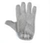 316 L Stainless Steel Metal Mesh Five Finger Glove  for Kitchen Slicing Butcher Cutting Oyster Shucking Fish Fillet Spring Strap