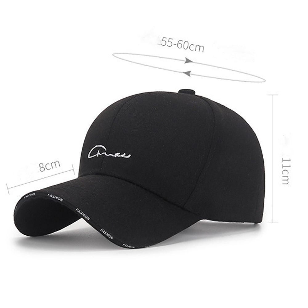 Sunshade Summer Soild Color Street Unisex Embroidery Korean Style Cap Baseball Hat Women Hat Letter