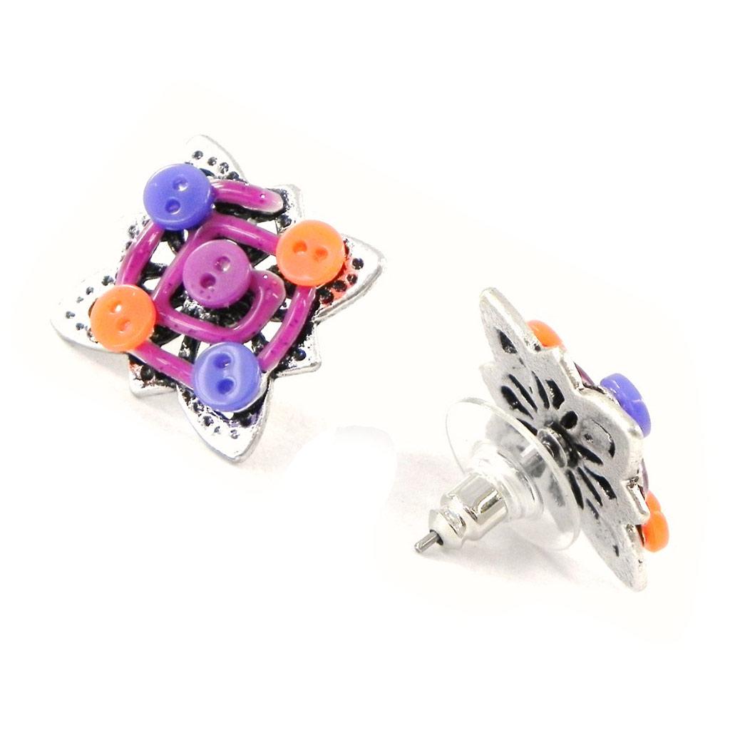 NOA [H8802] - Разноцветные дизайнерские серьги «Бабушка».