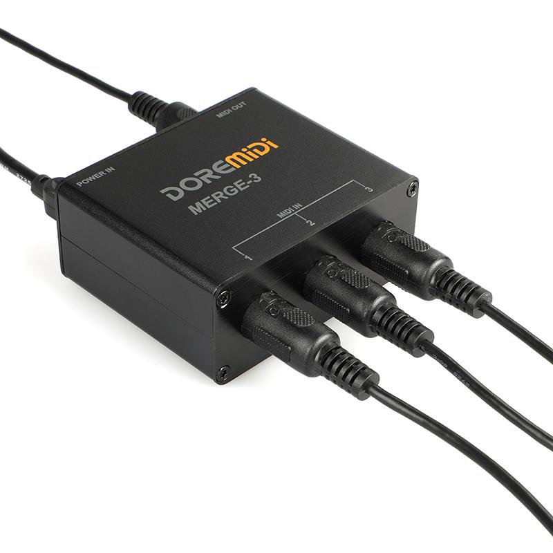 DOREMiDi MIDI Merge-3 MIDI Вход 2 MIDI Выхода Поддержка Питания по USB MERGE-3