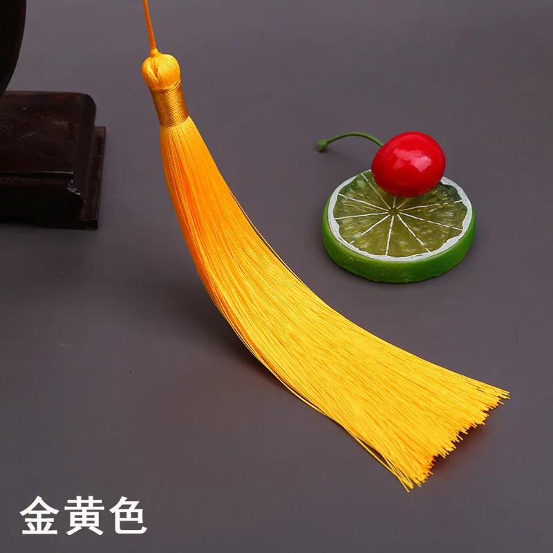 17 см Длинная кисточка-шип Китайская одежда DIY Аксессуары Музыкальный инструмент Подвеска Ледяной шелк Вертикальные шипованные кисточки для поделок