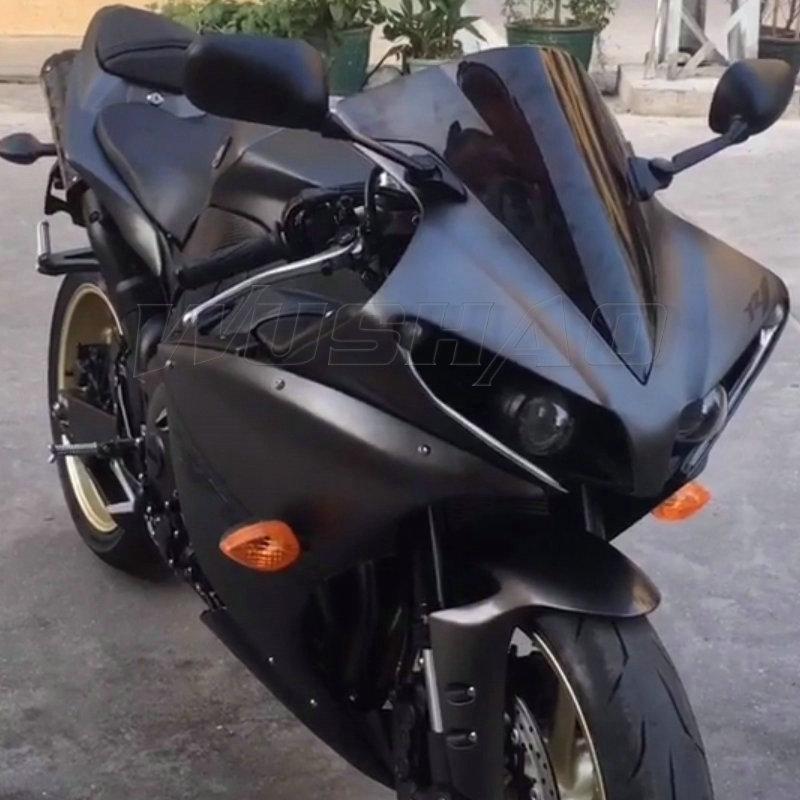 Мотоциклетное ветровое стекло Double Bubble для 2009 2010 2011 2012 2013 2014 Yamaha YZF-R1 1000 YZF R1 Черное Иридиевое