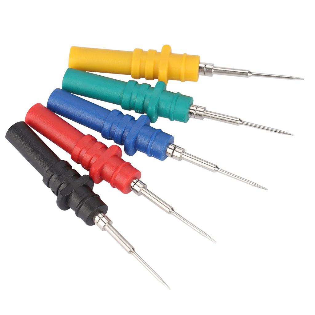 Automotive Diagnosis Probe, Oscilloscope Test Probe with Banana Plug and Replacement Pins, Small Diameter for Insulation Piercing, Ideal for Small Con