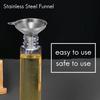 Practical-3 Pack Stainless Steel Funnels Set For Kitchen Use Filling Bottles Liquor Flask Tiny Spice Cooking Powder Water