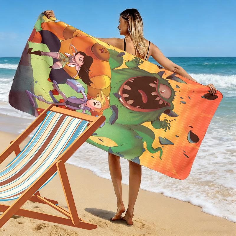 Brave warrior 2D Flat Print Beach Towel, Large Soft Quick Dry Towel for Beach Camping SwimmingXSTJ0915566