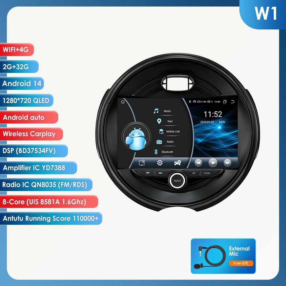 Hizpo Android Auto Car Radio for BMW MINI COOPER F54 F55 F56 F60 2014 - 2019 Multimedia Wireless Apple CarPlay Smart Intelligent Systems IPS Touch