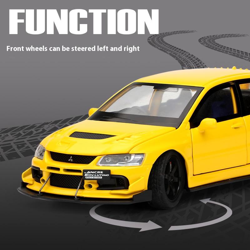 Mitsubishi EVO Model Alloy 1:32 Simulated Jdm Sports Car, Children's Toy Collection Model Ornaments for Boys Gifts