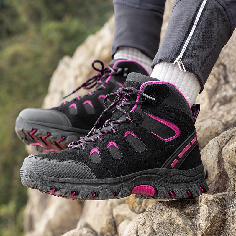 Travel Sports Hiking Shoes Women's High-top Men's High-top Men's Outdoor Hiking Shoes Autumn and Winter