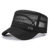 Beach Hat Flat Top Large Brim Full Mesh Casual Adjustable Buckle Casual Breathable Sunscreen Military Hat Outdoor Activities