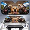 Pure Puppy Joy Sun Visor Portable Car Windshield Sun Shade UV Protection and Heat Insulation for Front Window