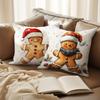 Набор мультяшных подушек в виде рождественского пряничного человечка - Декор для офиса, крыльца, двора, дивана, гостиной, улицы (Без наполнителя)