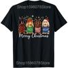 Funny Dachshund Dog Christmas Lights Xmas Pet Dog T Shirts Men Humor Streetwear Tee Shirt Short Sleeve Unisex Loose Clothing