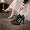 Fashion 2024 Women's High Heels Full Diamond Fashion Wedding Shoes Stiletto Heels Party Shoes Women's Comfortable Women's High Heels 9cm