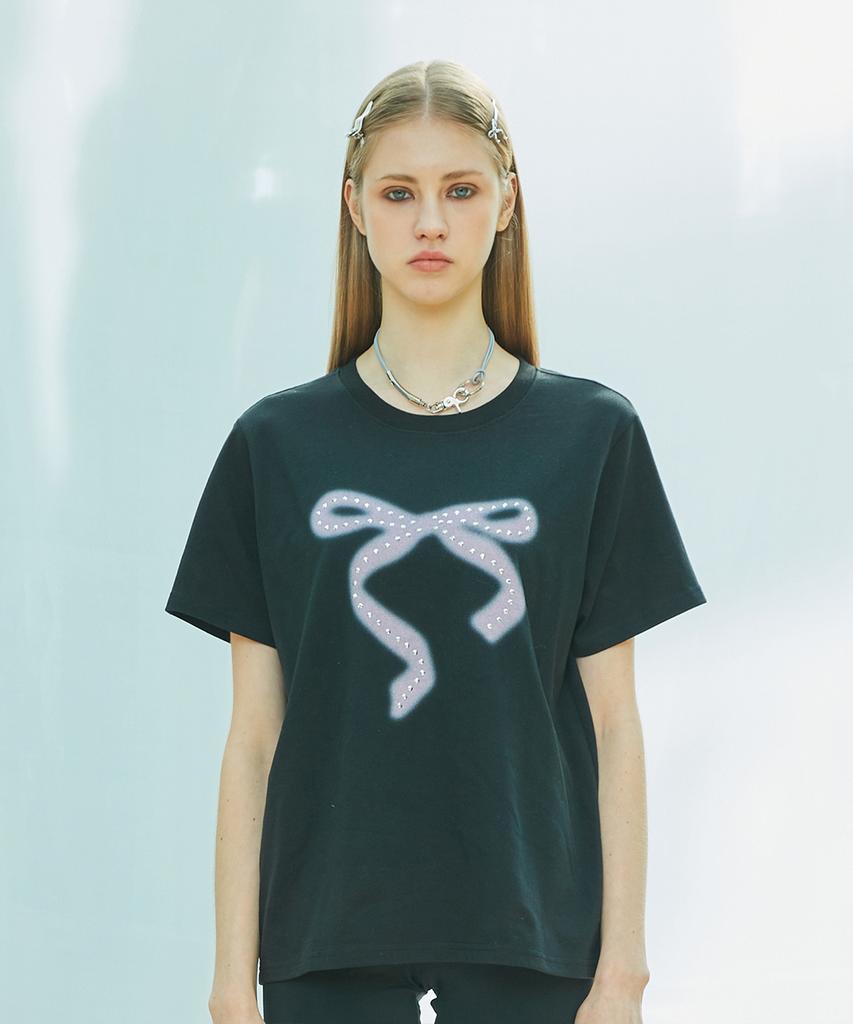 LARTIGENT L9 Ribbon T-Shirt(Black)