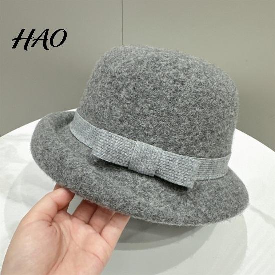 High End Retro Style Hat Classic Felt Cloche for Women, Fall Winter Soft Fedora Bucket Hat, Trendy Feminine Vintage Short Brim Bowler Cap with