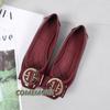 Кожаные туфли из искусственной кожи, роскошные, золотистые, удобные, весенне-осенние, балетки, женские лоферы, модные, повседневные, 2024, новые, большого размера 43