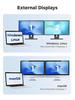 Cable Matters Портативный адаптер USB C на HDMI 8K/Dual 4K@60Hz, Складной адаптер Thunderbolt на Dual HDMI, Совместим с Thunderbolt 4 для Dell XPS, Surfa