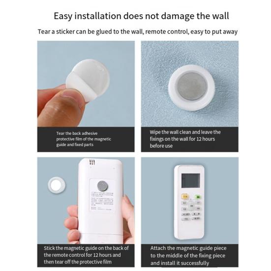5/10 шт. Магнитный держатель пульта дистанционного управления, самоклеящийся настенный держатель для телевизора, кондиционера, пульта дистанционного управления, органайзер для домашнего офиса без отверстий
