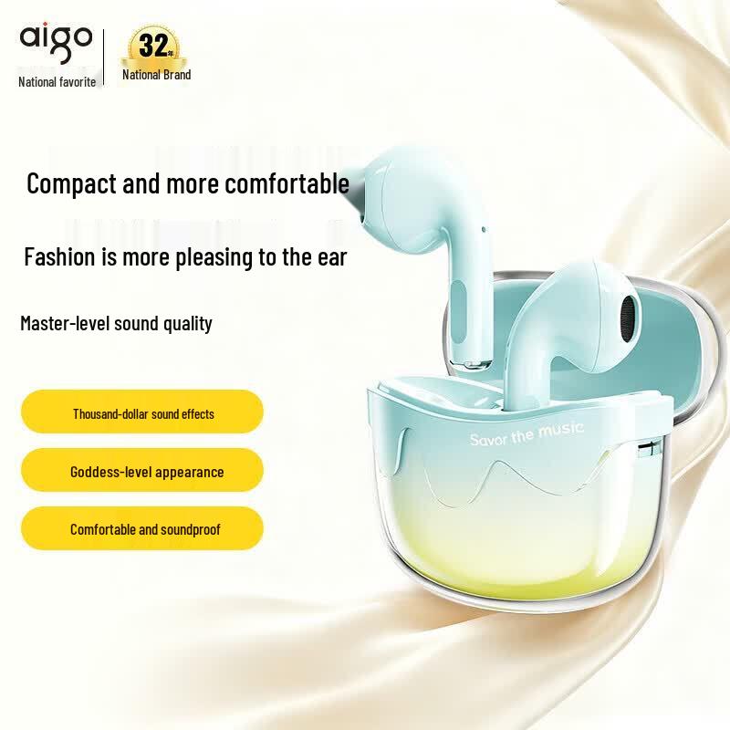 Беспроводные Bluetooth спортивные наушники с шумоподавлением aigo TQ10/TQ10 Pro