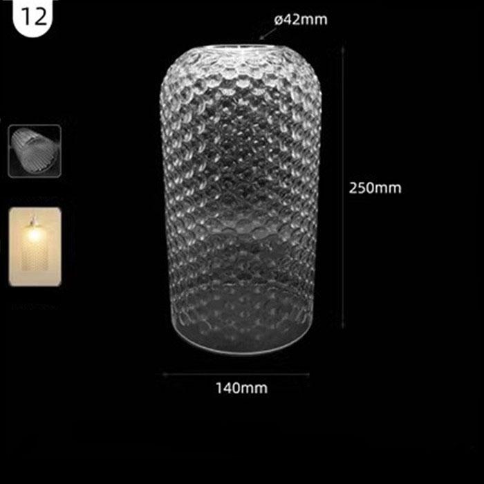 Большой прозрачный стеклянный абажур особой формы 42 мм, открывающаяся чаша, винная кружка, тыква, нестандартный прозрачный E26 E27, сменный абажур