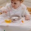Водонепроницаемый нагрудник Atti Rabbit для самокормления, с длинным рукавом, на молнии, универсальное покрытие для стульчика для кормления