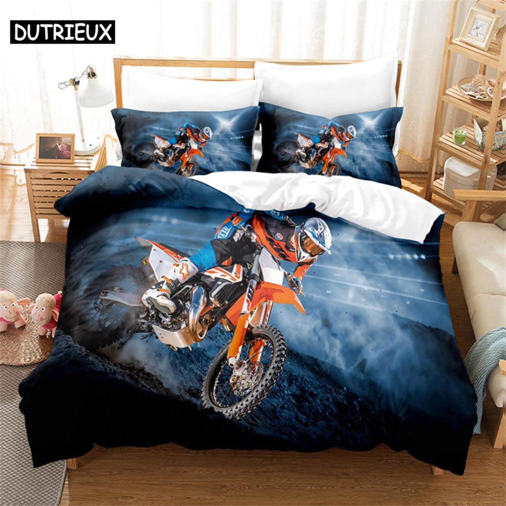 Comforter 3D Digital Printing Fashion Design Car & Racing Car Bedding Set Queen Size