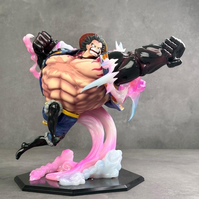 New Anime Periphery Solon Five Levels Nica Four Levels Bouncing Man Luffy Handmade Desktop Ornament Male Gift Toy